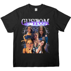 Photo Custom Unisex Retro T-shirt, Hoodie, Sweatshirt  - Gift For Girlfriend,Friends,Couple