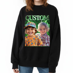 Custom Photo Unisex Vintage T-shirt, Hoodie, Sweatshirt  Family Member,Pet Lovers, Mom