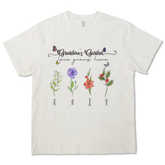 Grandma's Garden Sweatshirt, Custom Grandma Sweatshirt, Gift For Grandma, Personalized Gift