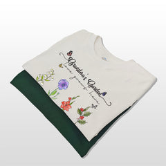 Grandma's Garden Sweatshirt, Custom Grandma Sweatshirt, Gift For Grandma, Personalized Gift